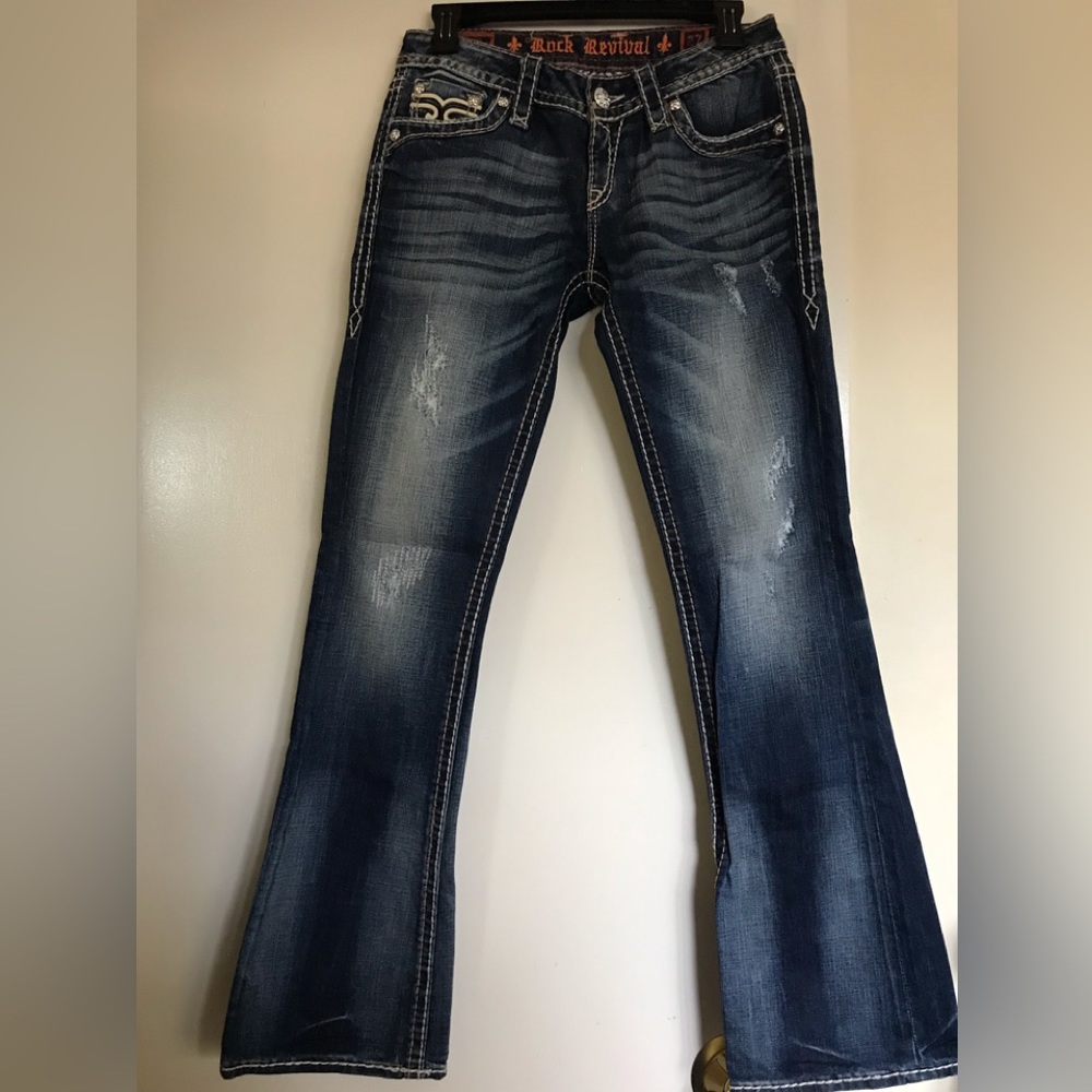 Rock Revival size 27blue jeans designed in USA, Designed exclusively for Buckle